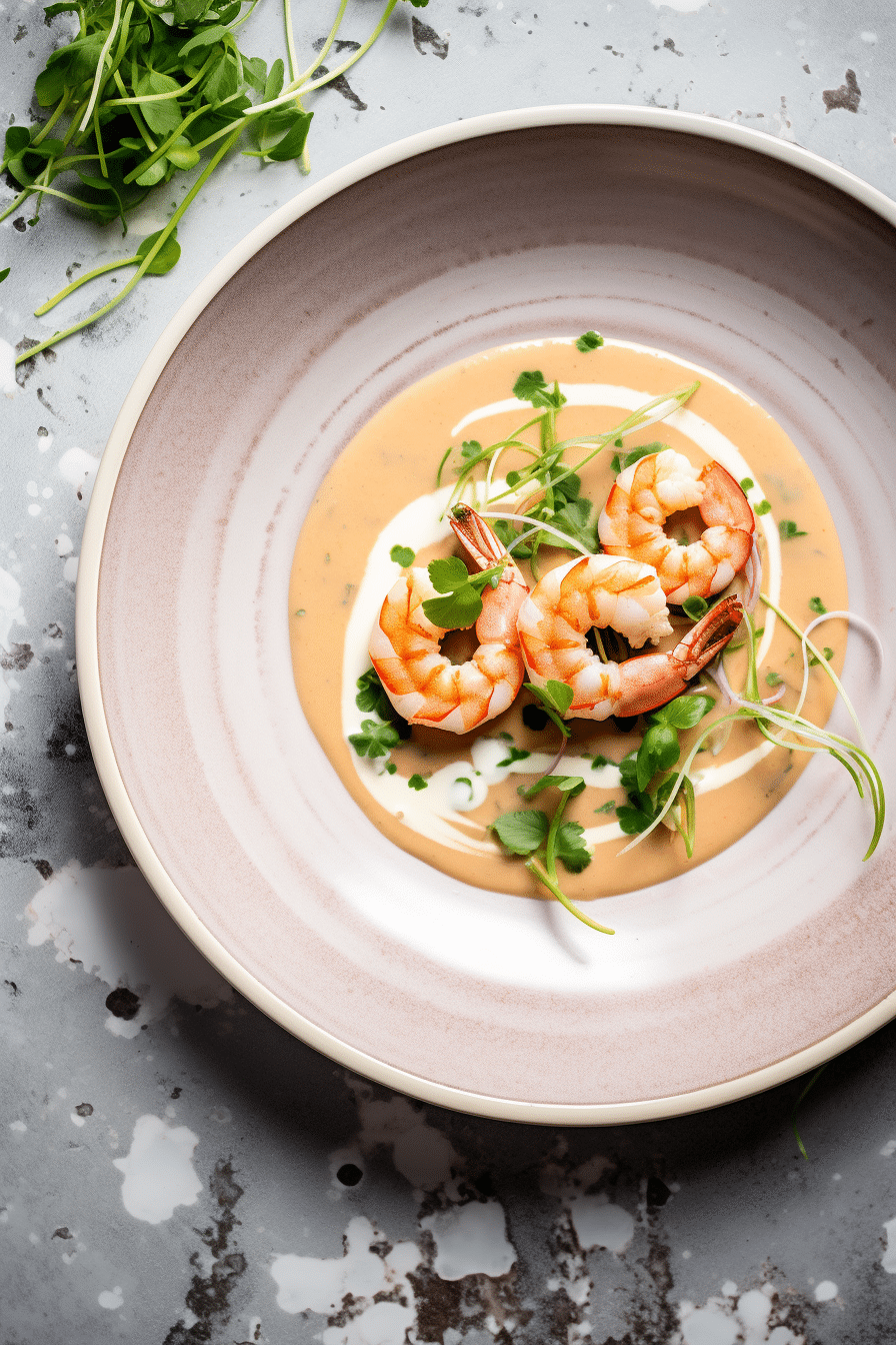 Keto Shrimp Bisque Preparation