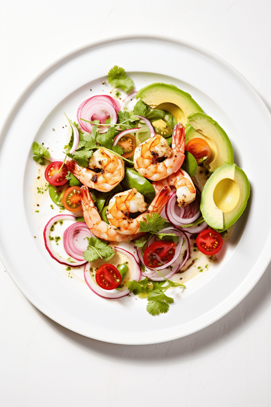 Preparing Keto Shrimp Ceviche