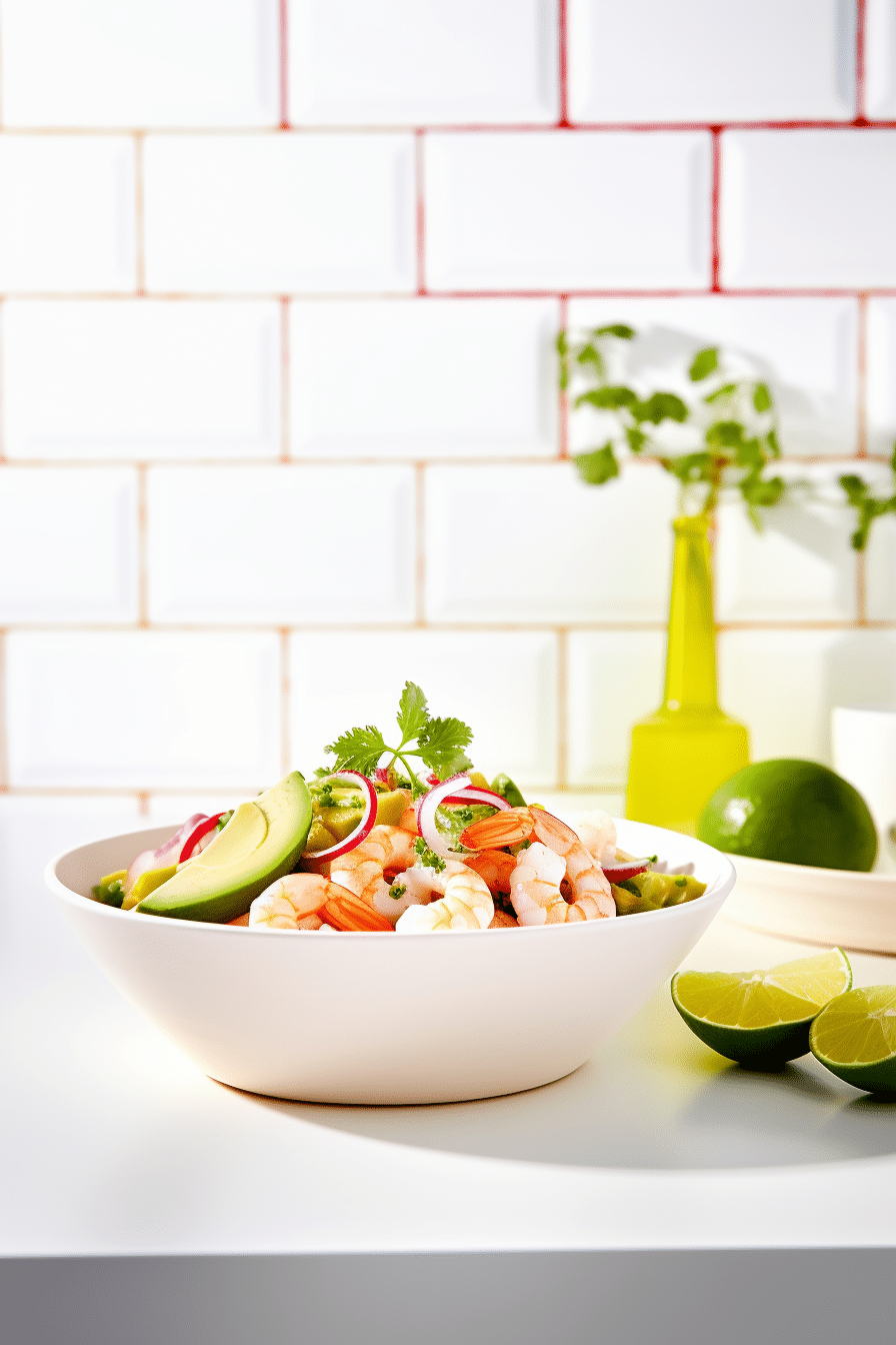 Ingredients for Keto Shrimp Ceviche