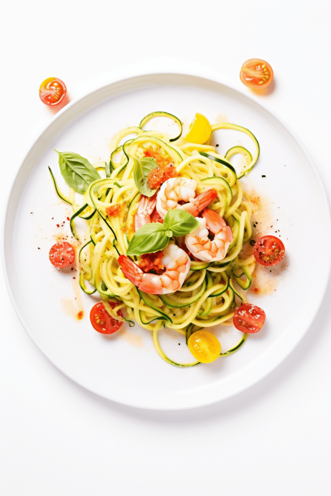 Keto Shrimp Primavera with Zucchini Noodles_001