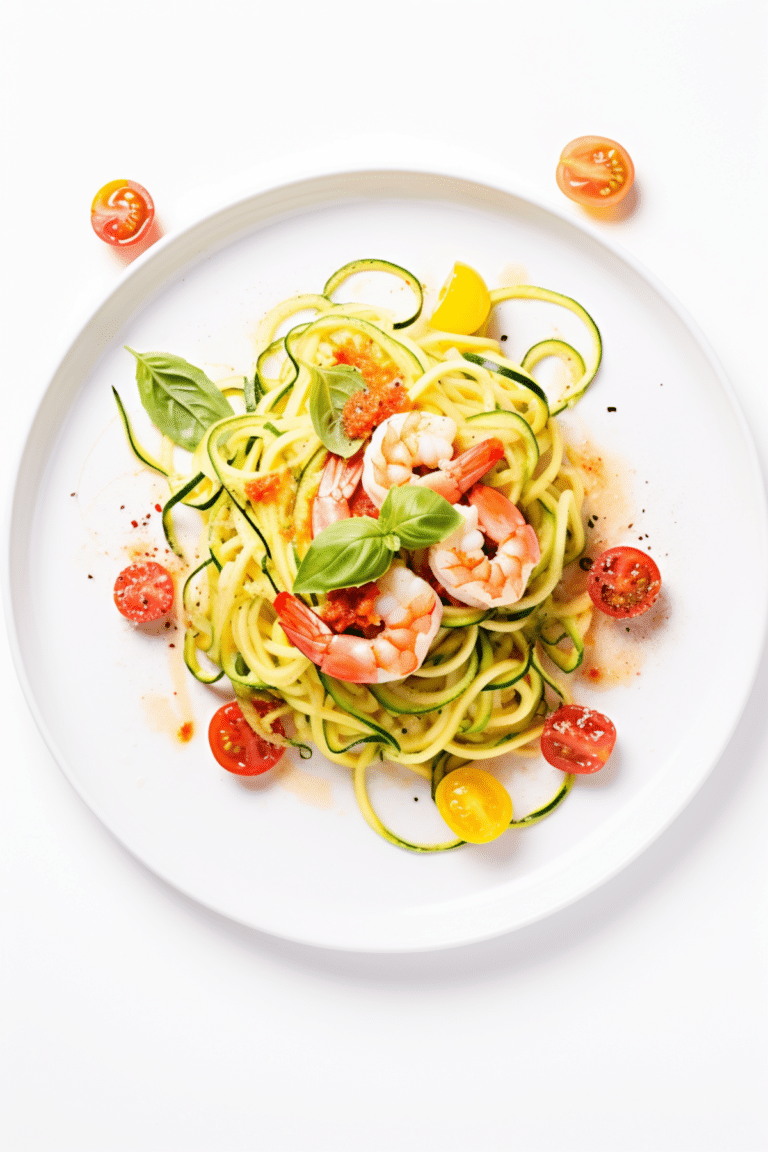 Keto Shrimp Primavera with Zucchini Noodles_001