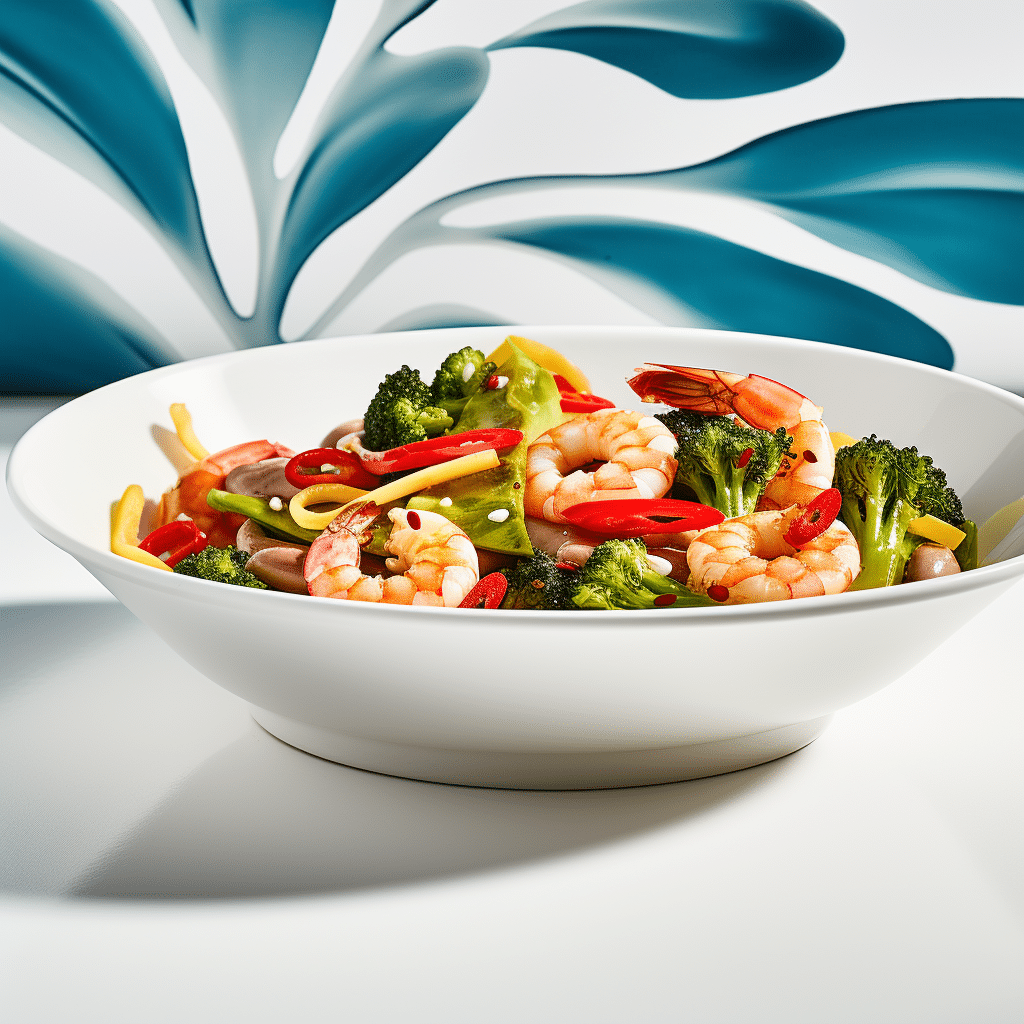Keto Shrimp Stir Fry Close-Up
