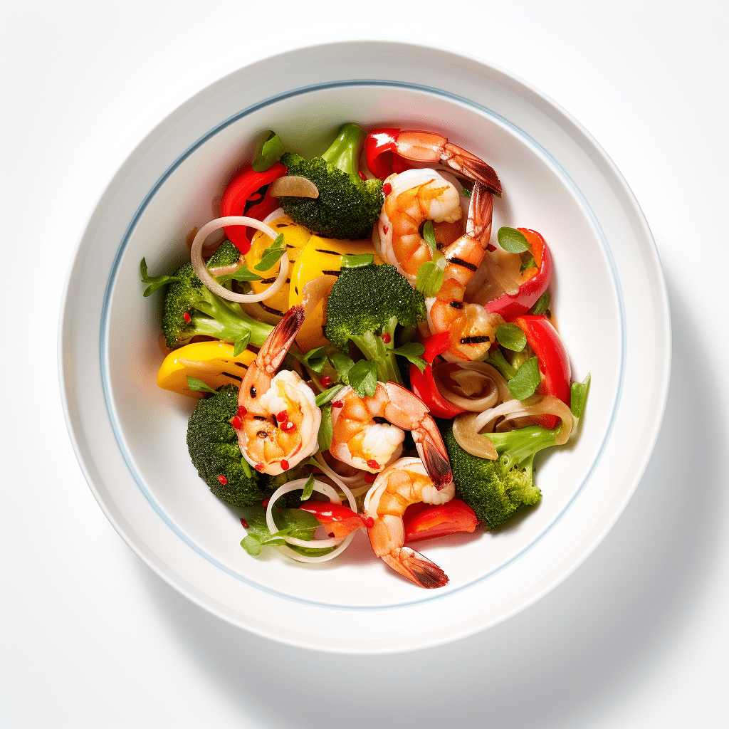 Preparing Keto Shrimp Stir Fry