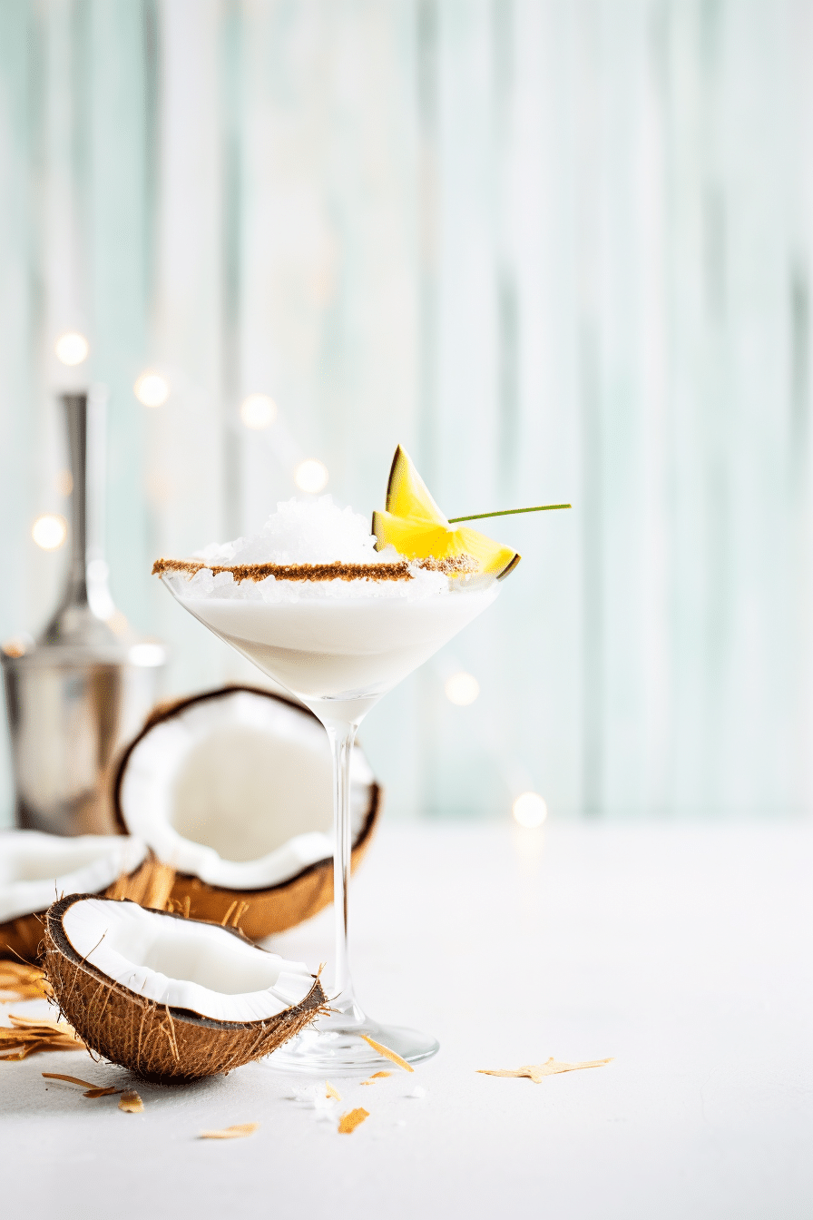 Keto Snowball Martini Preparation
