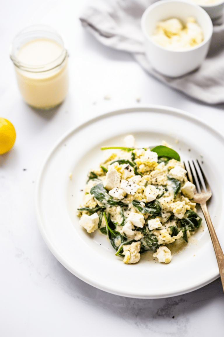 Keto Spinach and Feta Breakfast Scramble_001