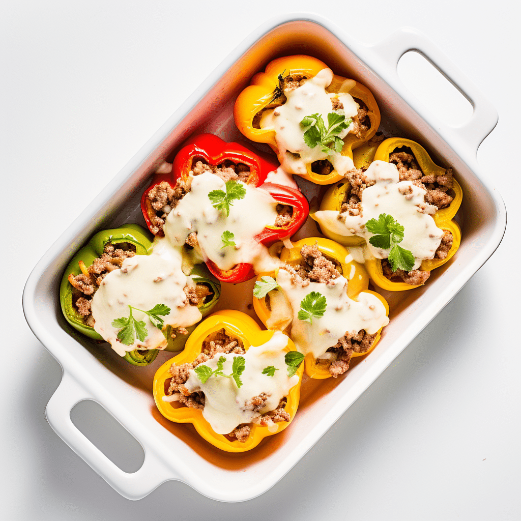 Keto Stuffed Peppers Preparation