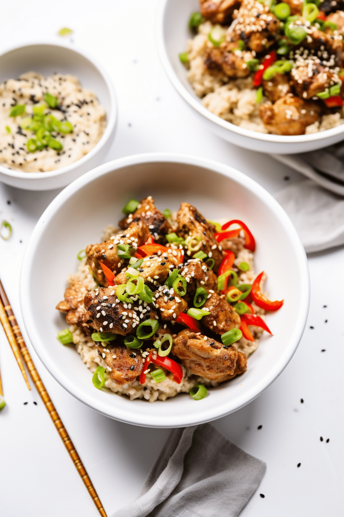 Keto Teriyaki Chicken with Cauliflower Fried Rice_001