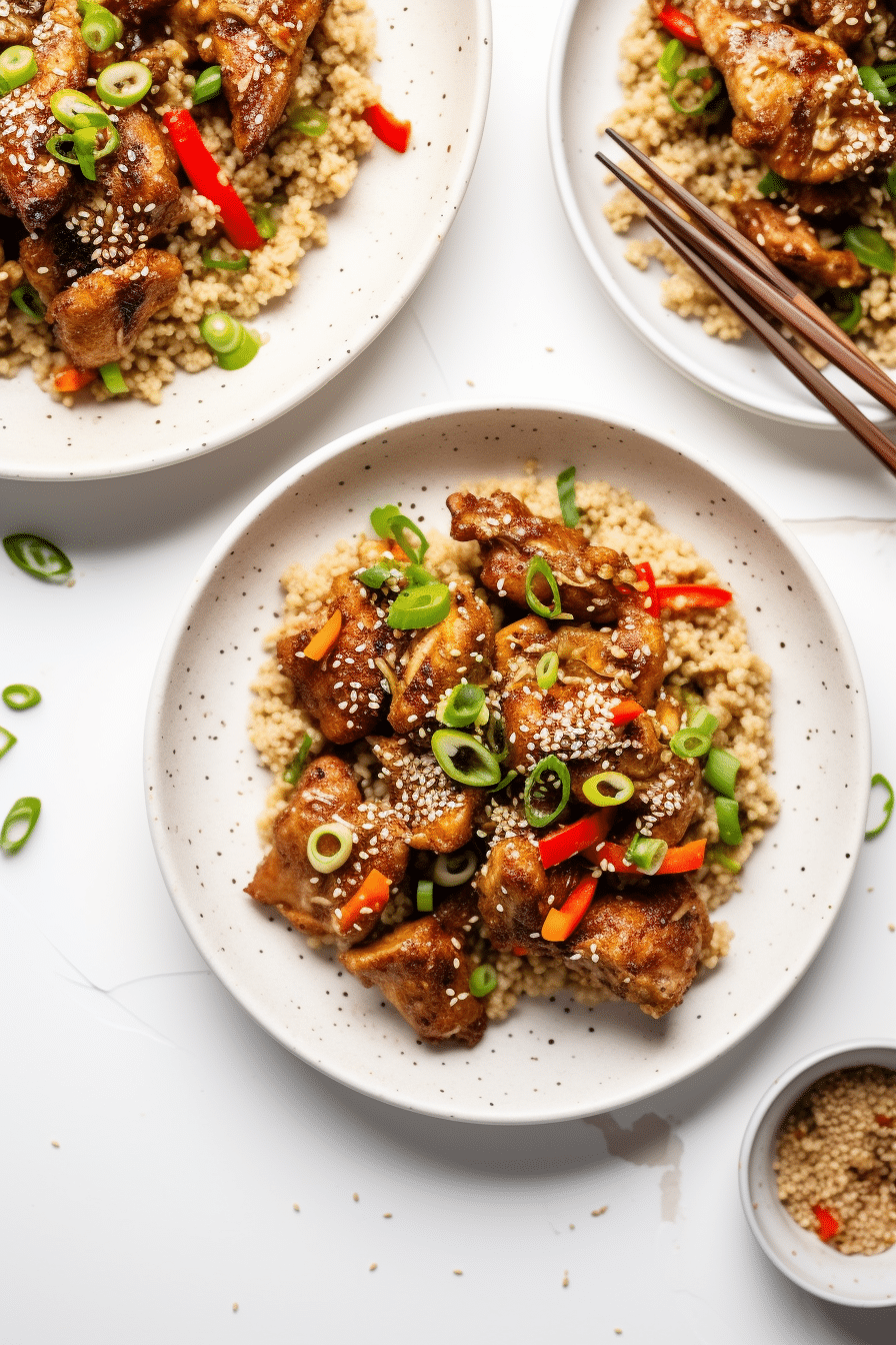 Preparing Keto Teriyaki Chicken