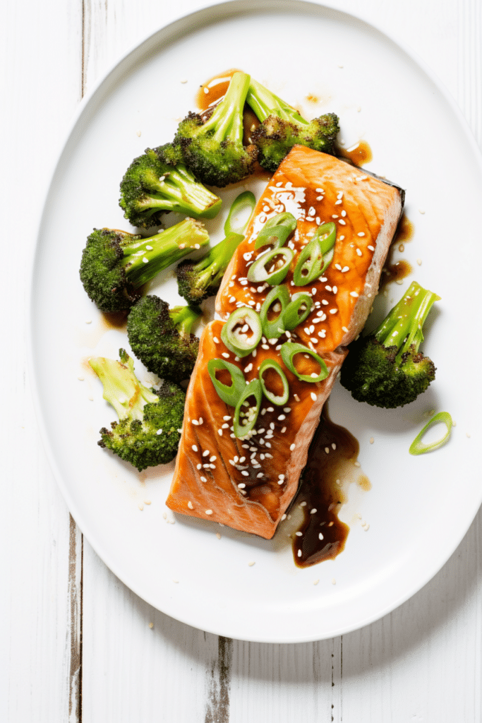 Keto Teriyaki Salmon with Broccoli_001