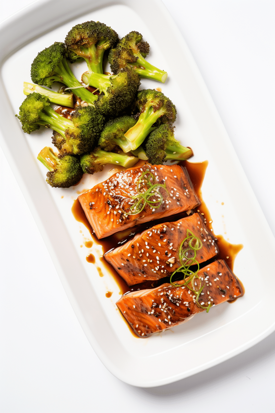 Keto Teriyaki Salmon Ready to Serve