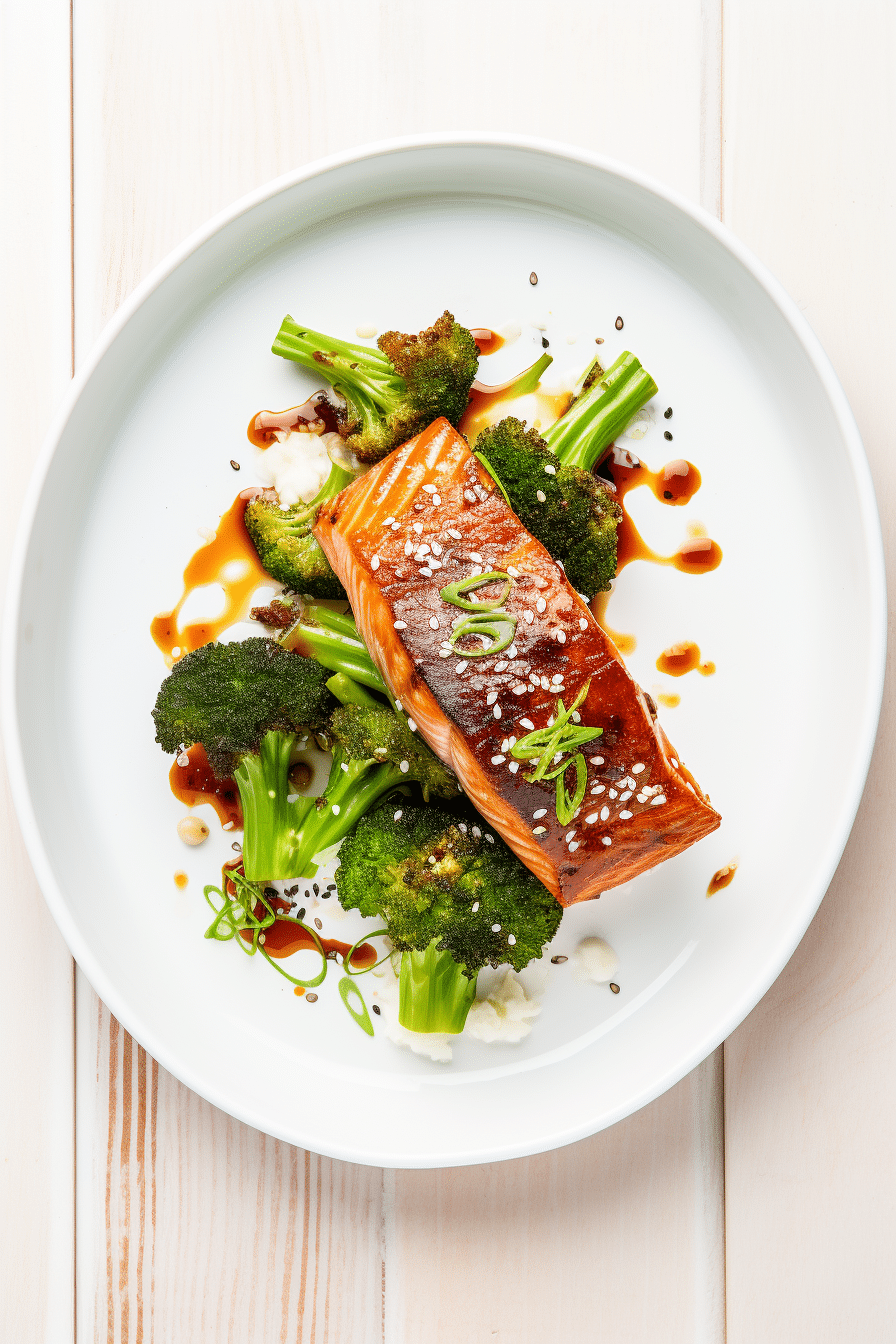 Keto Teriyaki Salmon with Broccoli