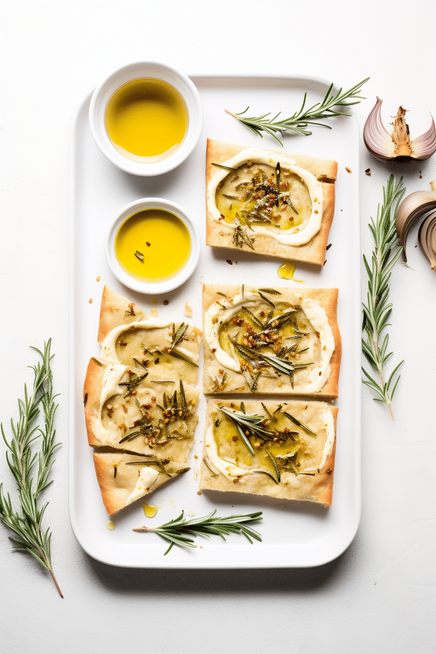 Baked Keto Vegan Garlic and Rosemary Focaccia