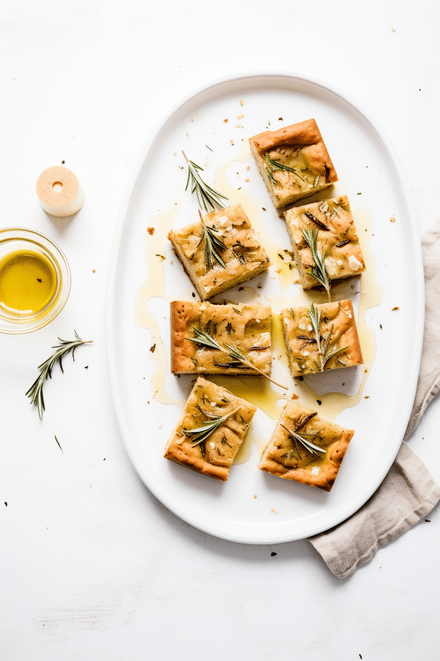 Keto Vegan Garlic and Rosemary Focaccia