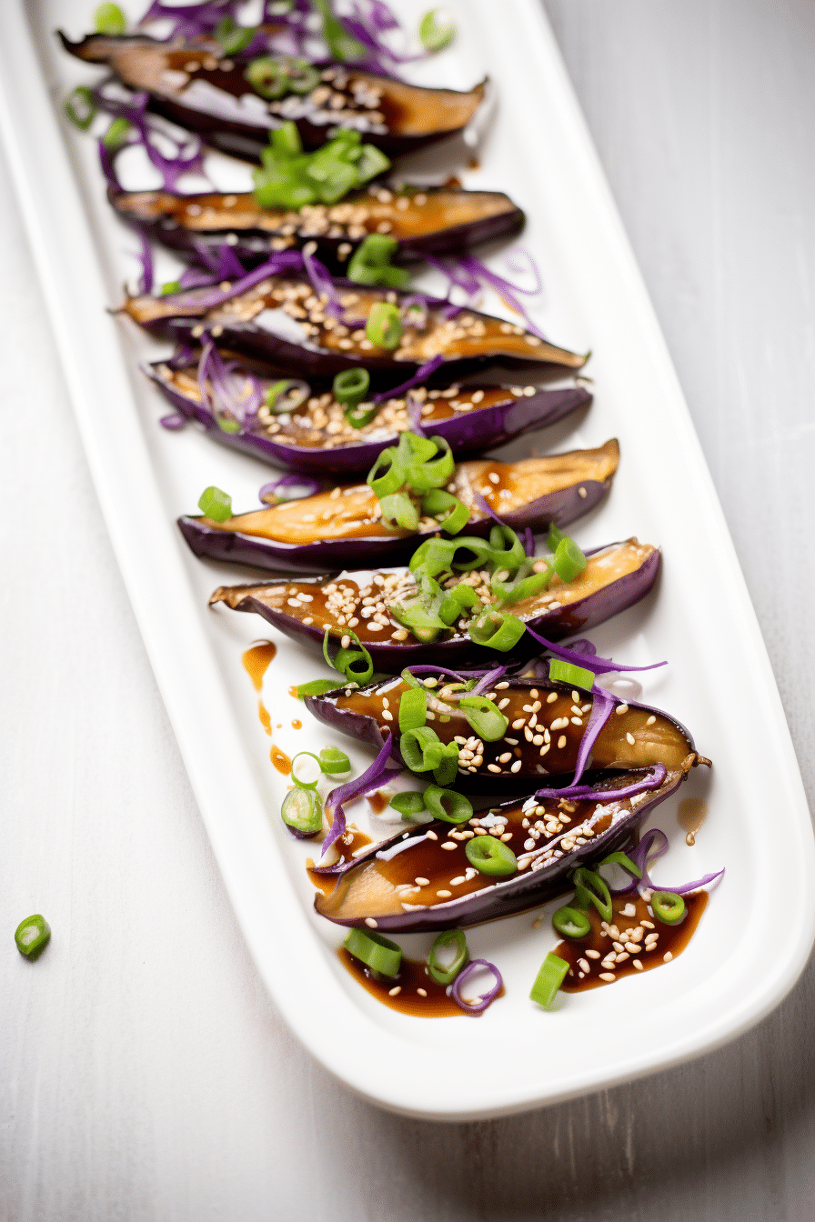 Keto Vegan Miso Glazed Eggplant