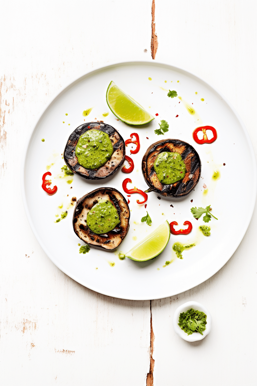 Keto Vegan Portobello Steak Served