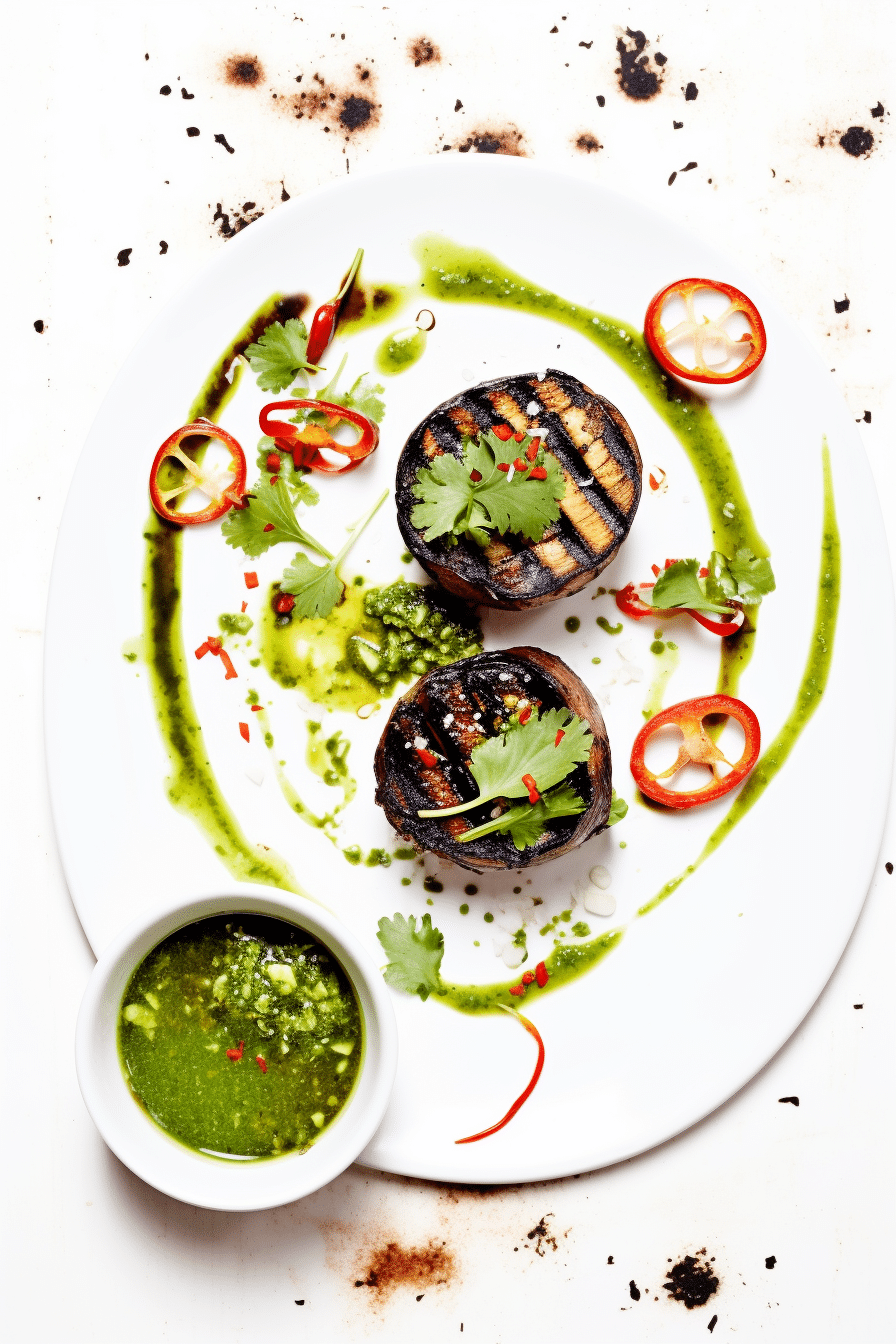 Preparing Keto Vegan Portobello Steak