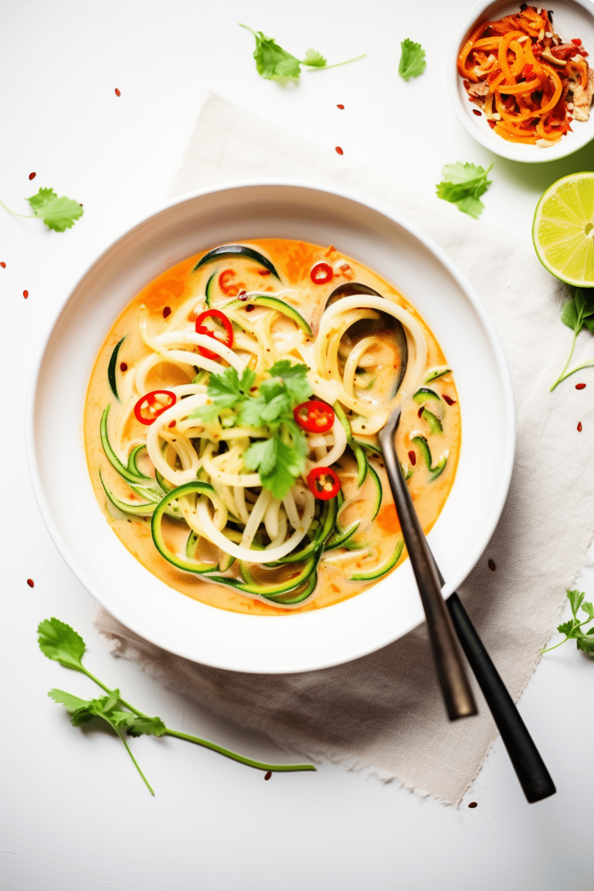 Keto Vegan Spicy Thai Coconut Soup_001