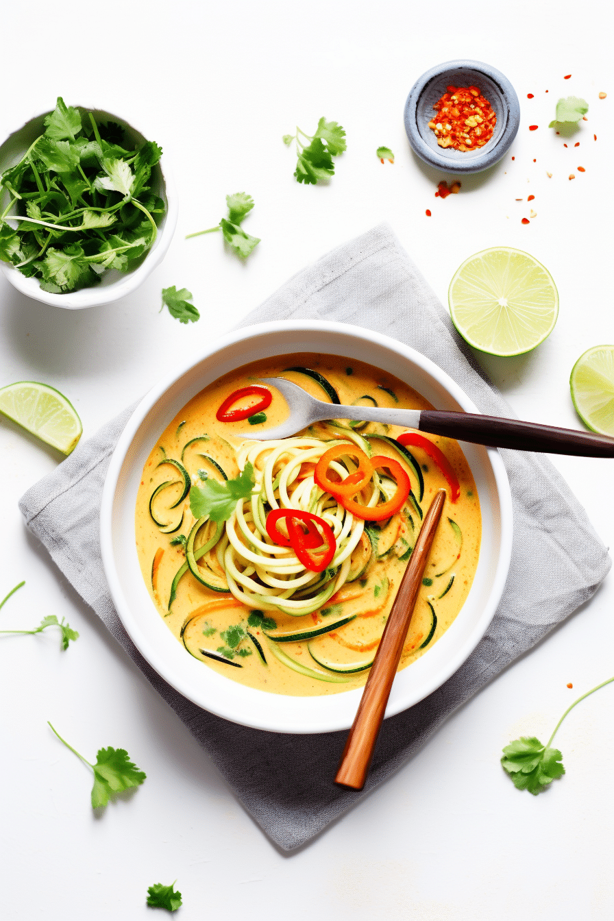 Keto Vegan Spicy Thai Coconut Soup