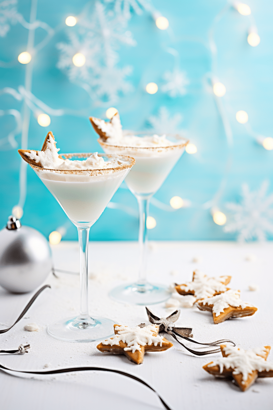 Ingredients for Keto White Christmas Martini