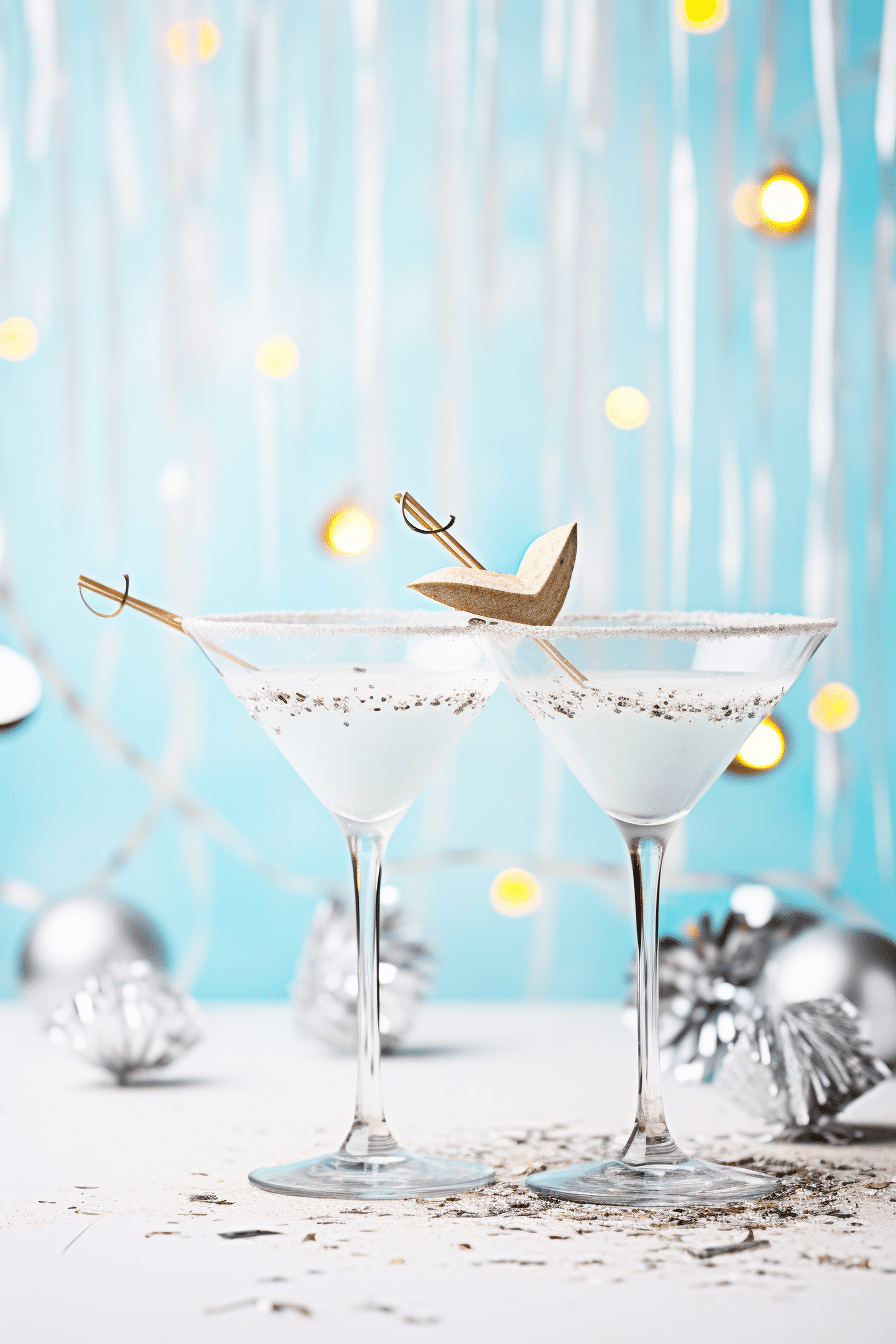 Keto White Christmas Martini