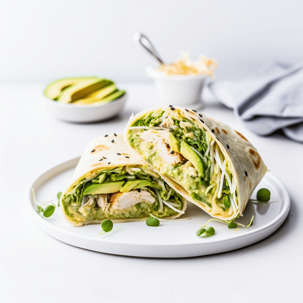 Keto Avocado Chicken Wraps Cooking