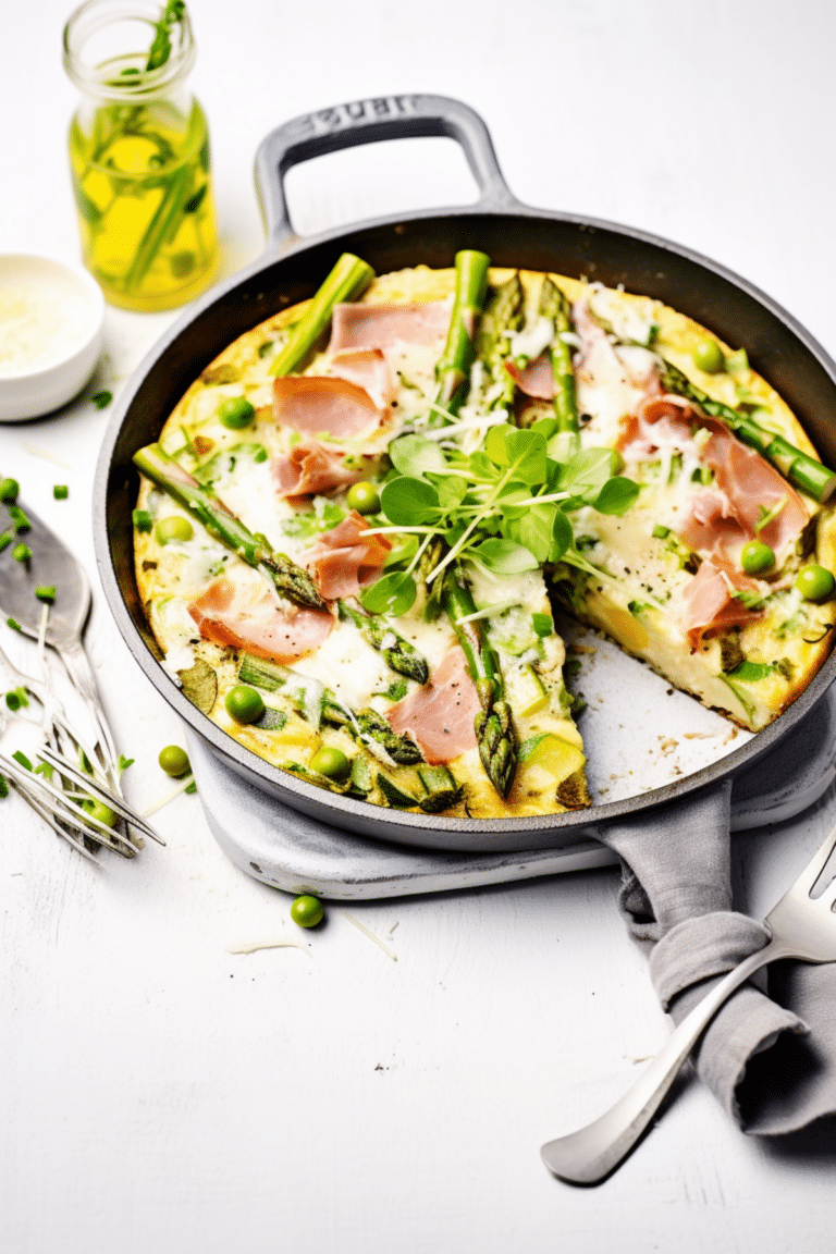 Low-Carb Asparagus and Prosciutto Frittata_001