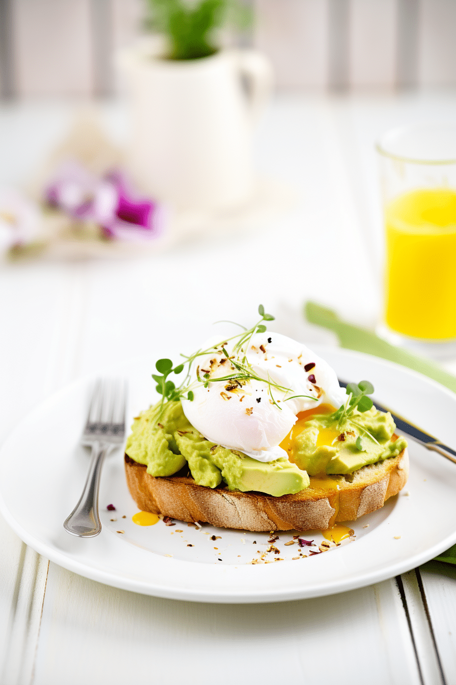 Low-Carb Avocado and Poached Egg Toast