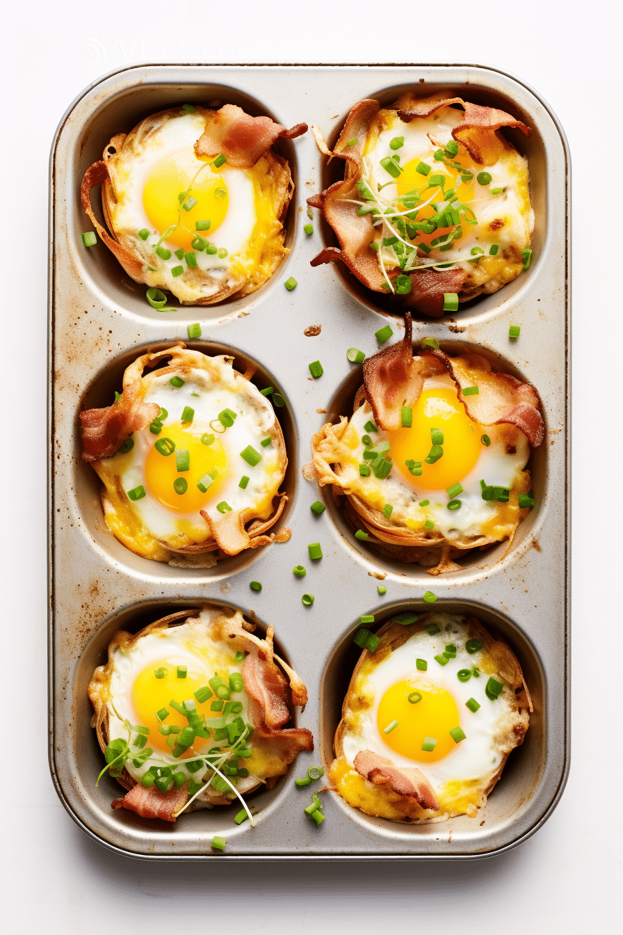 Low-Carb Bacon and Egg Cups in Muffin Tin