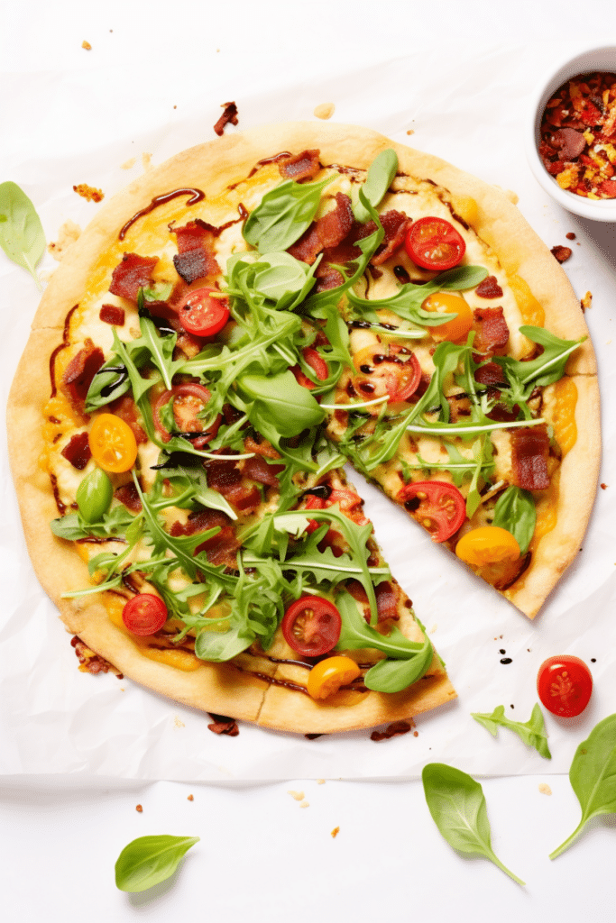 Low-Carb Breakfast Pizza with Egg Crust_001