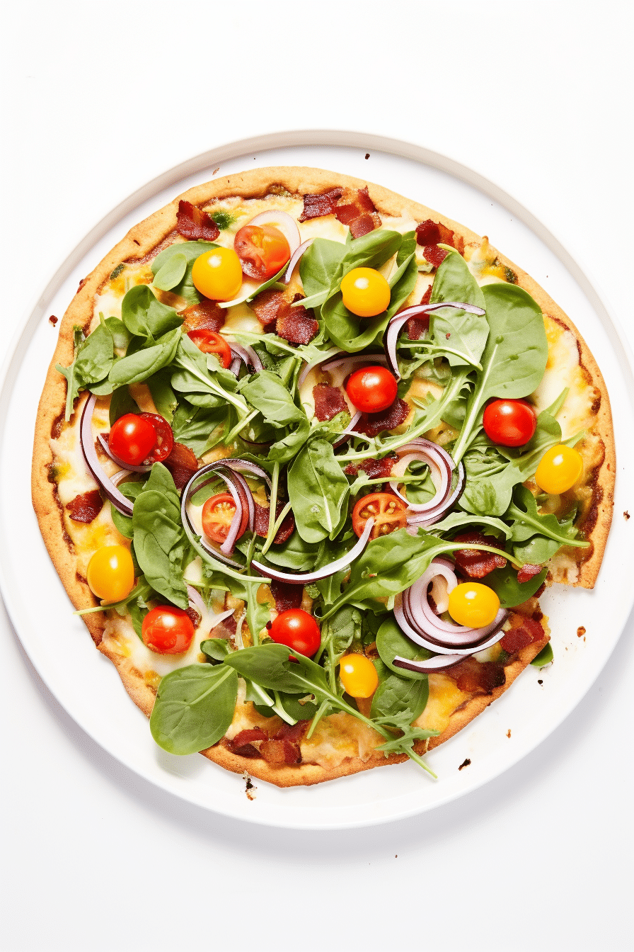 Low-Carb Breakfast Pizza with Egg Crust