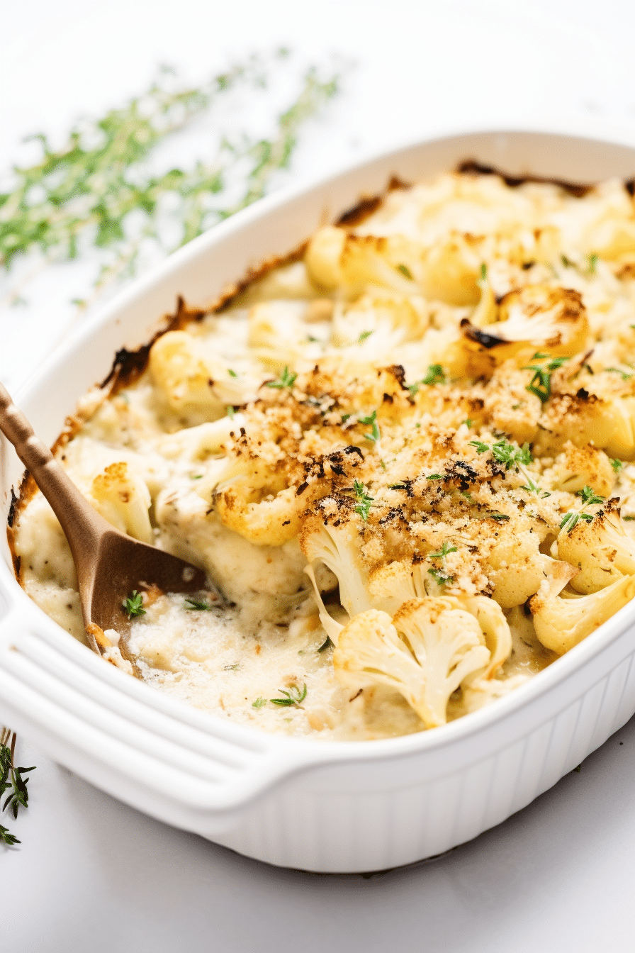Ingredients for Low Carb Cauliflower and Leek Gratin