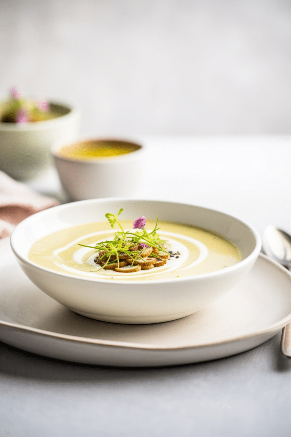 Low-Carb Cauliflower and Truffle Oil Soup_001