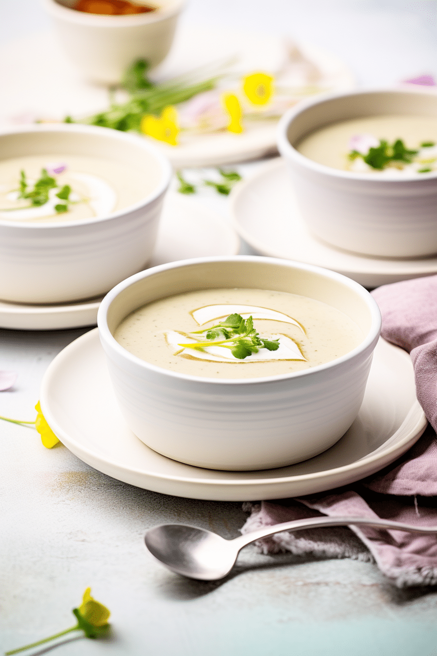 Low-Carb Cauliflower and Truffle Oil Soup
