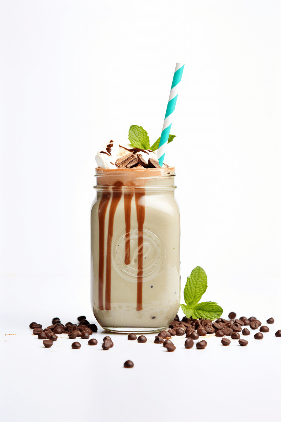 Ingredients for Low-Carb Chocolate Peanut Butter Smoothie