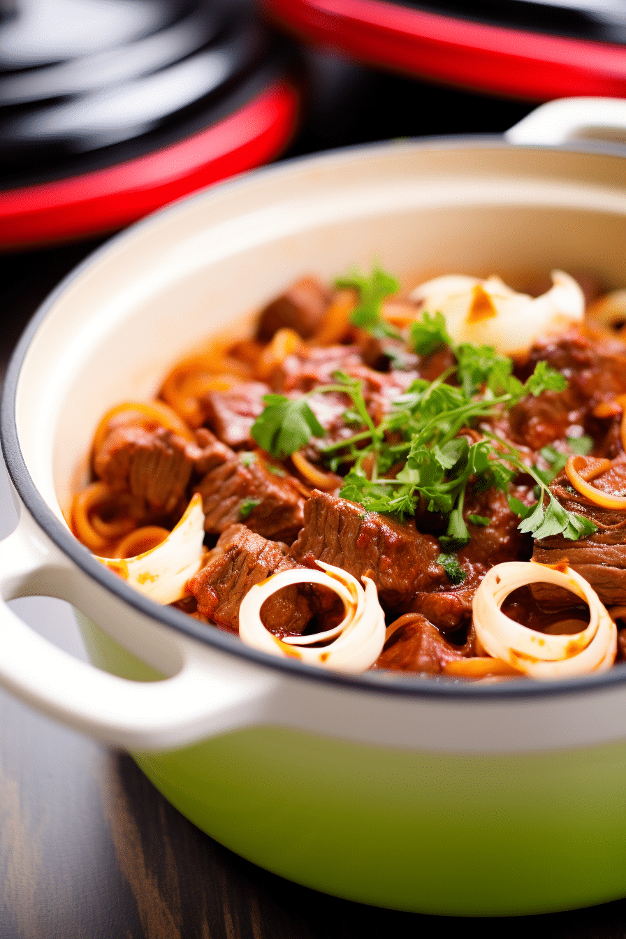 Ingredients for Low-Carb Hungarian Goulash with Turnip Noodles