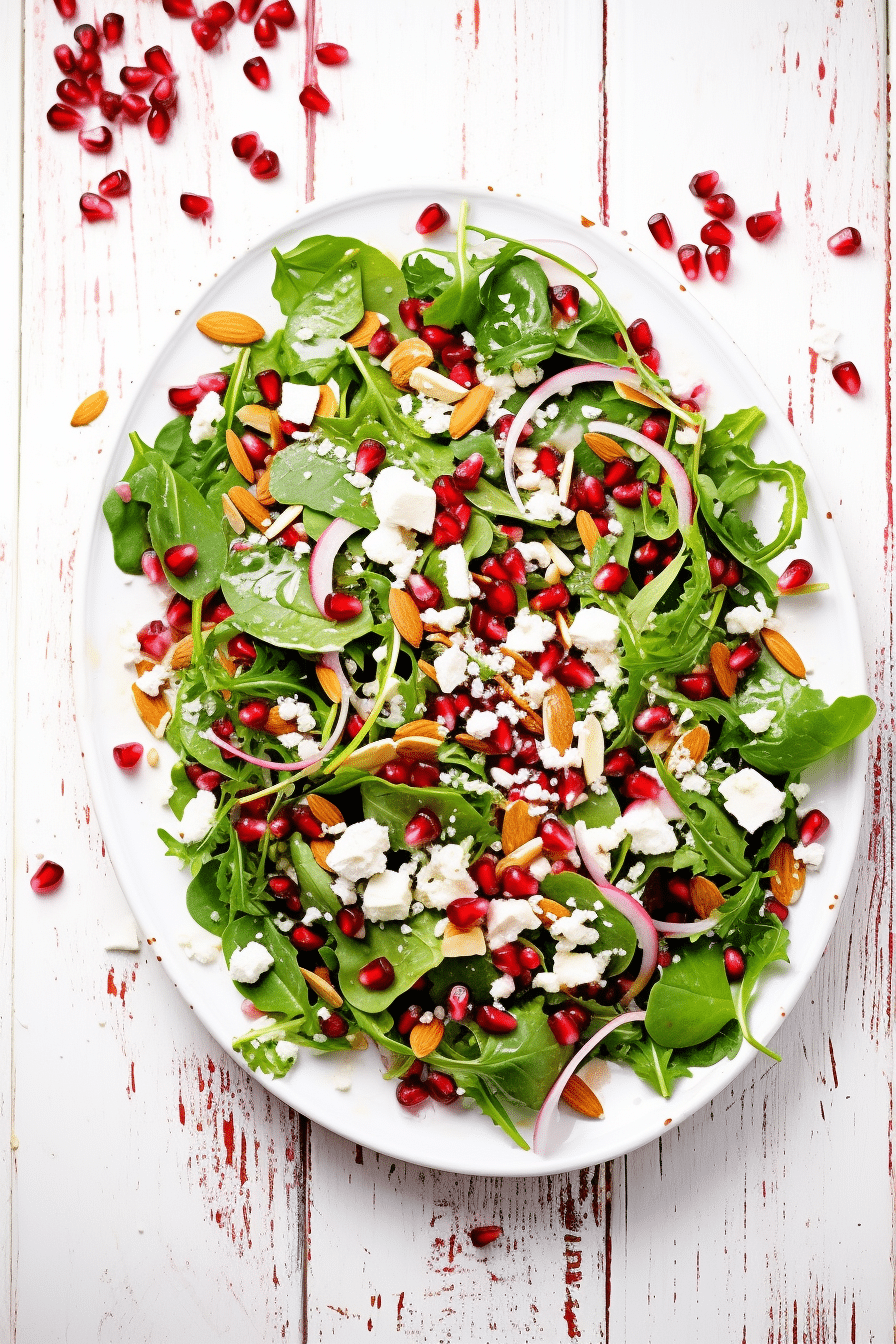 Low-Carb Pomegranate and Spinach Salad
