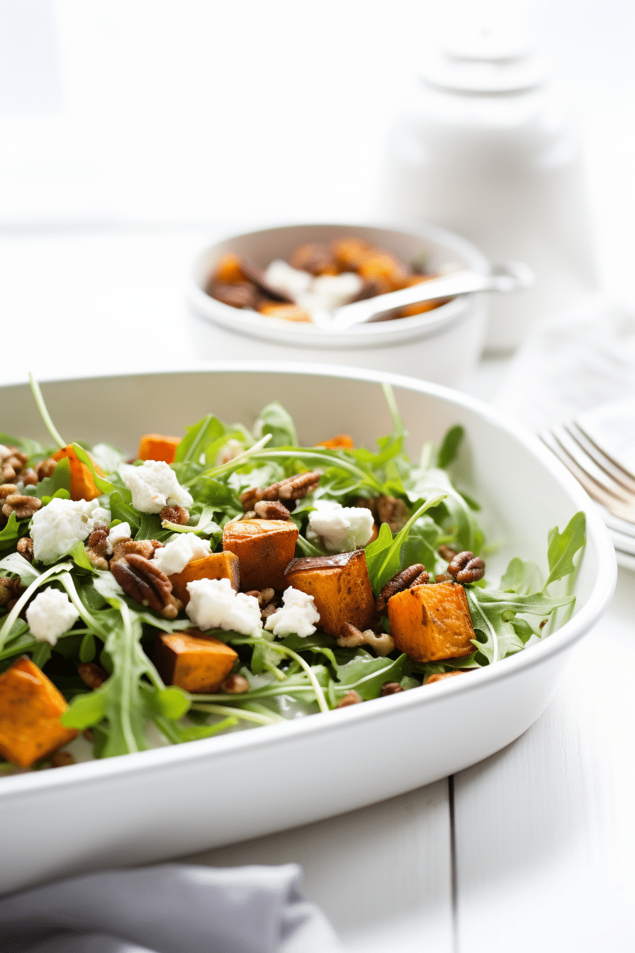 Low-Carb Roasted Butternut Squash and Chorizo Salad Prepared
