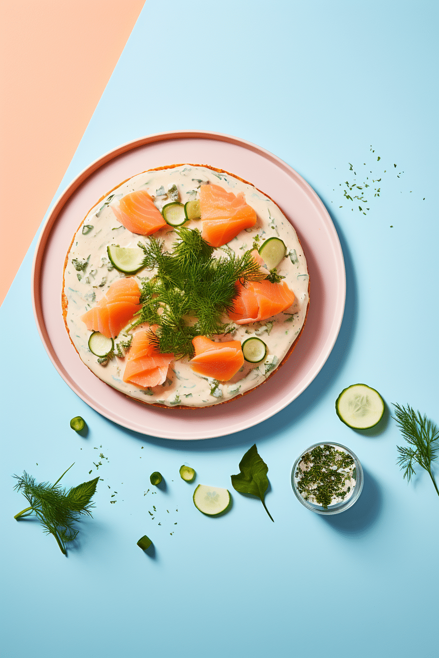 Preparing Low-Carb Smoked Salmon and Dill Cheesecake