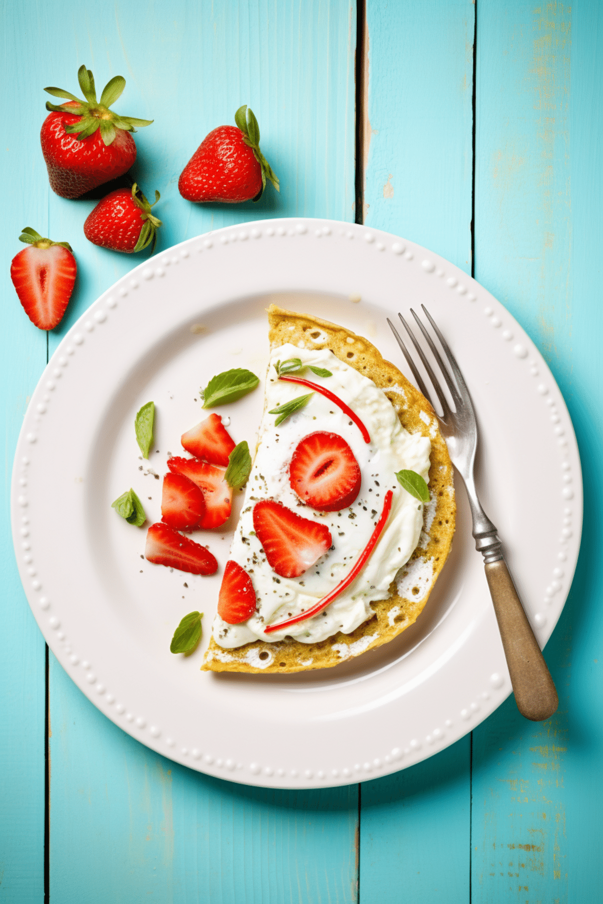 Low-Carb Strawberry and Cream Cheese Omelette_001