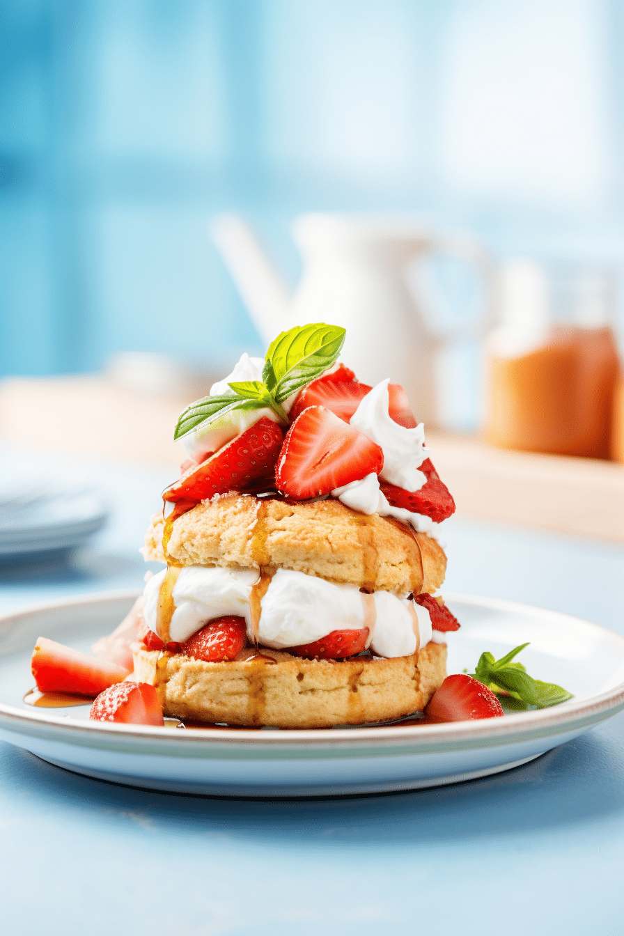 Keto Strawberry Shortcake Preparation