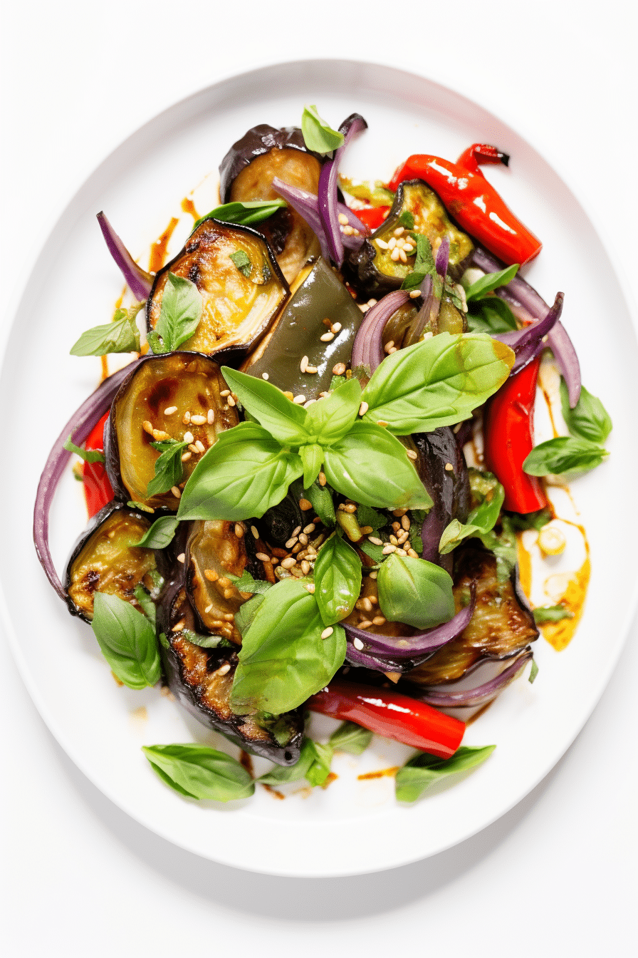 Ingredients for Low-Carb Thai Basil Eggplant