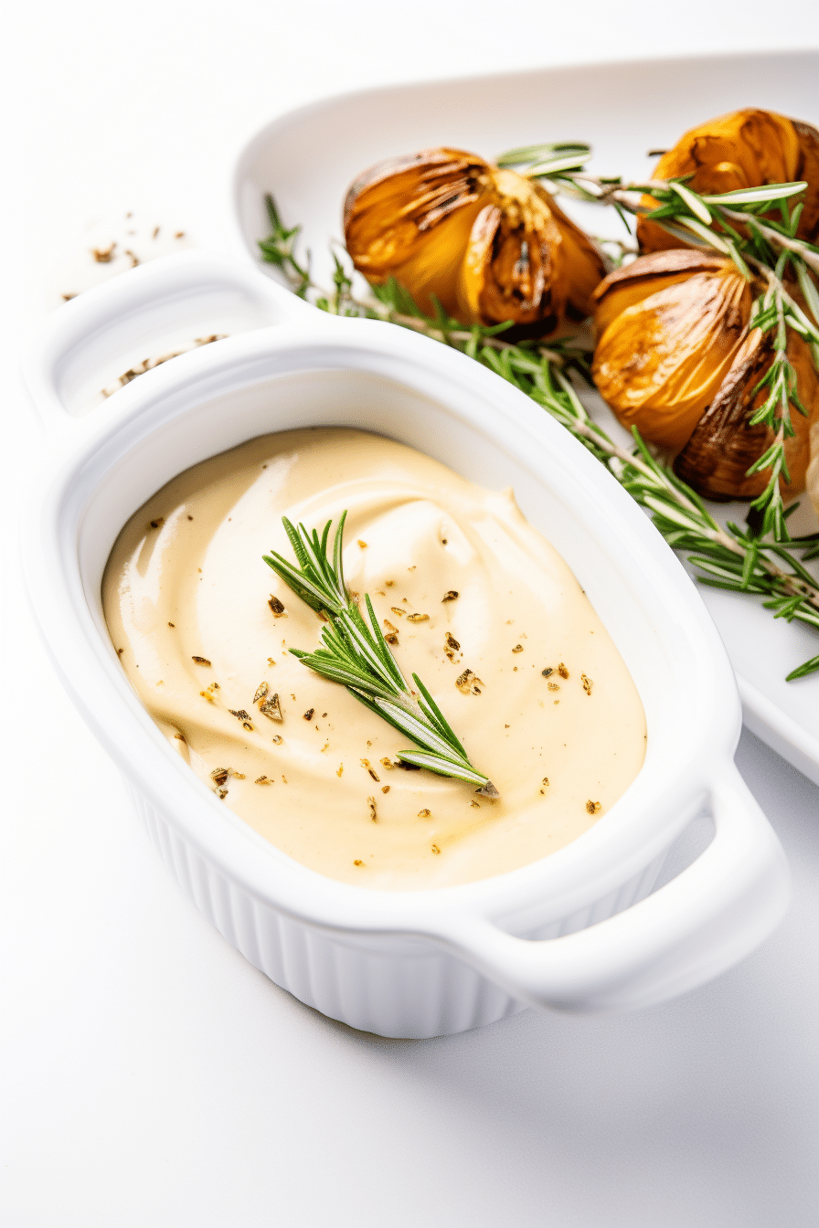 Roasted Garlic and Herb Keto Gravy Preparation