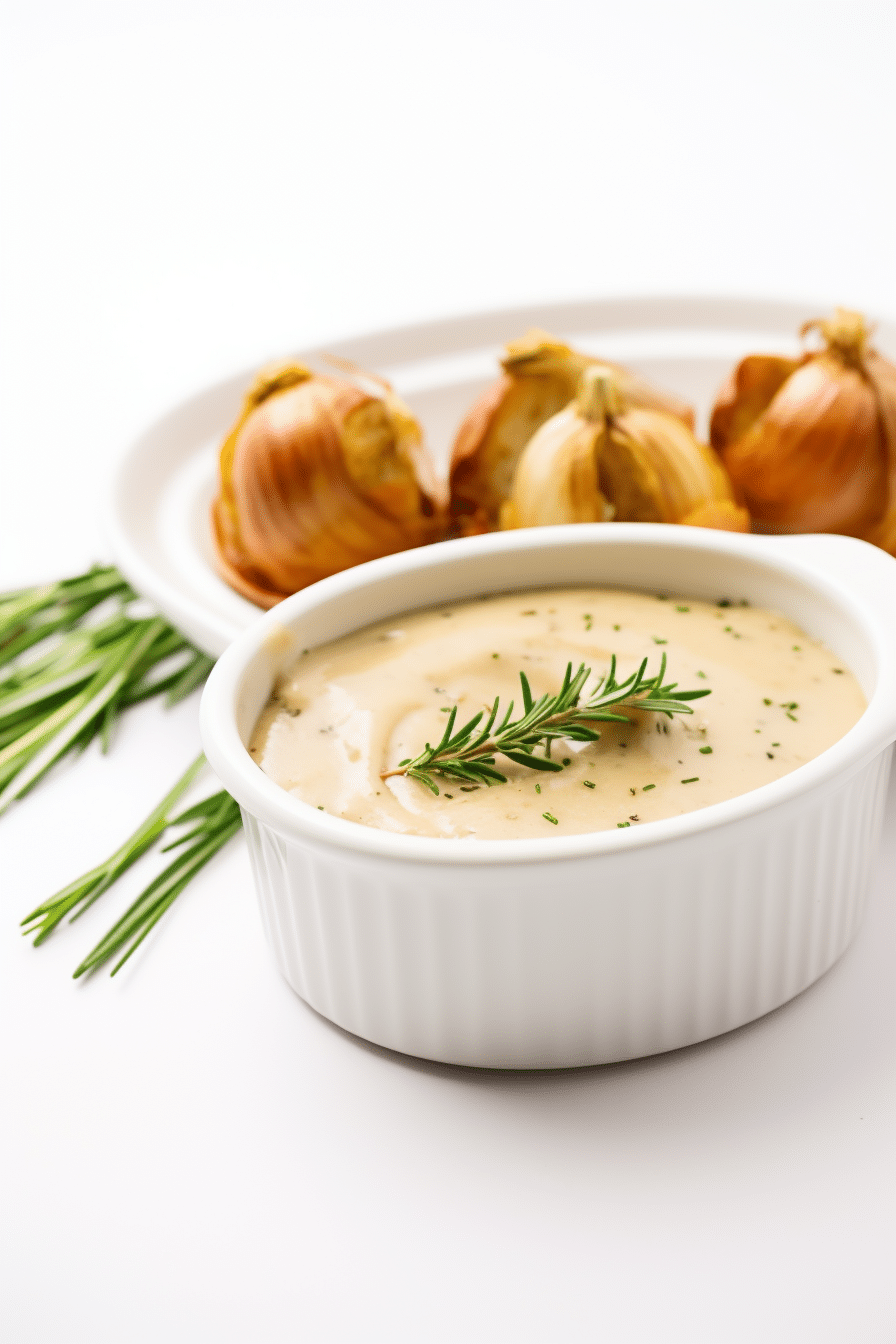 Ingredients for Roasted Garlic and Herb Keto Gravy