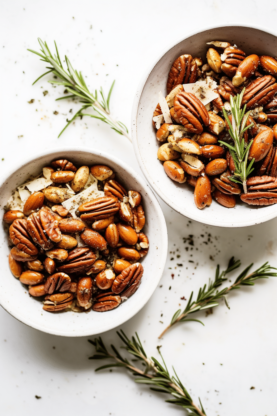 Rosemary and Thyme Roasted Nuts in the Oven