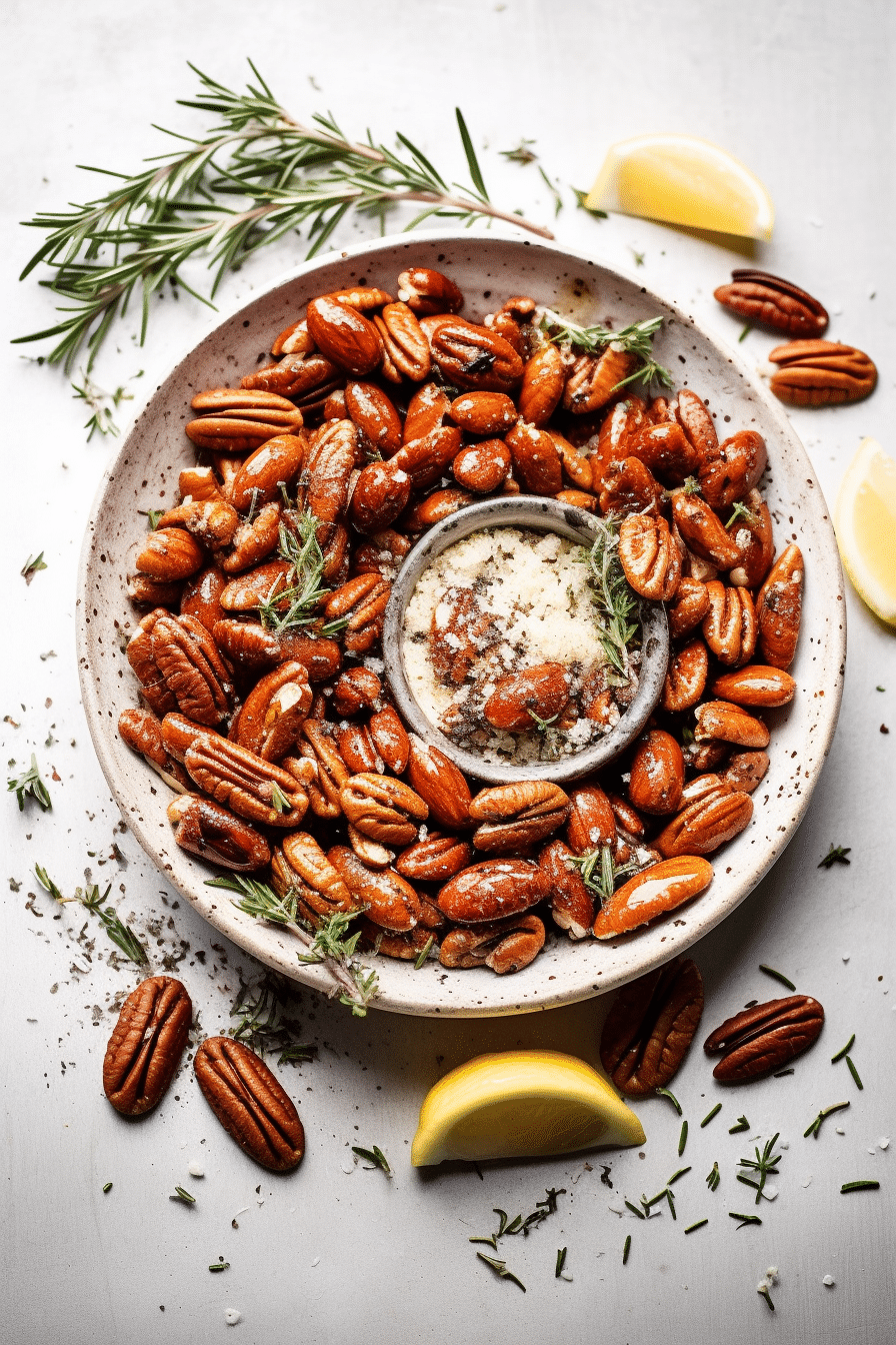 Ingredients for Rosemary and Thyme Roasted Nuts