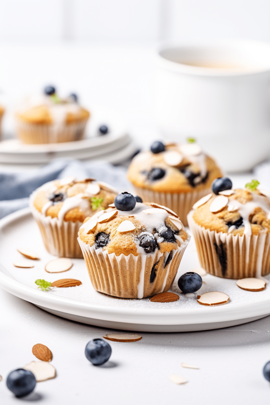 Keto Almond Flour Blueberry Muffins