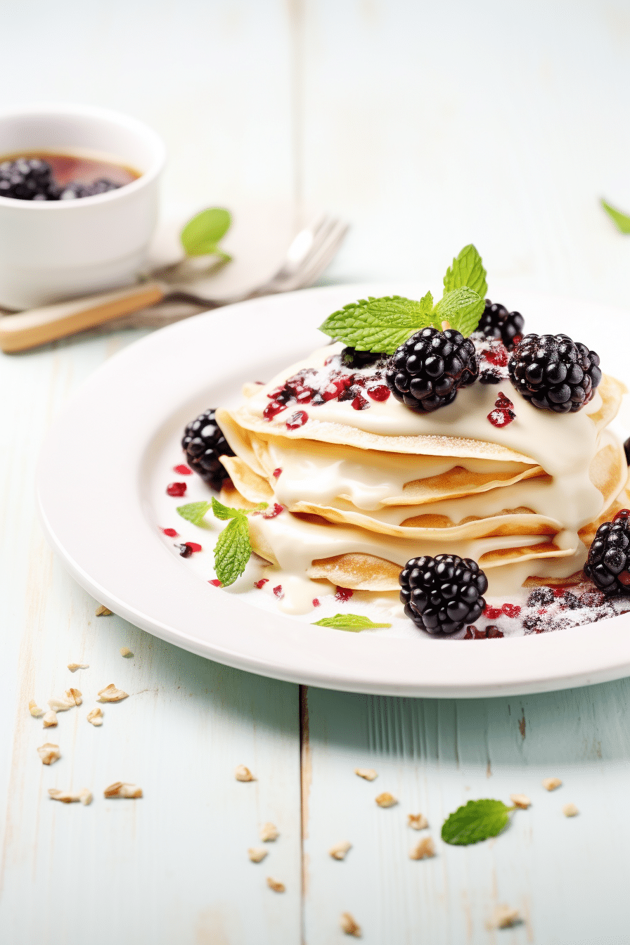 Preparing Keto Almond Flour Crepes
