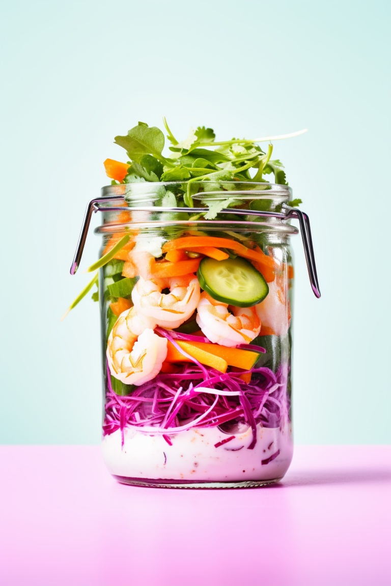 Keto Asian Shrimp Mason Jar Salad_002