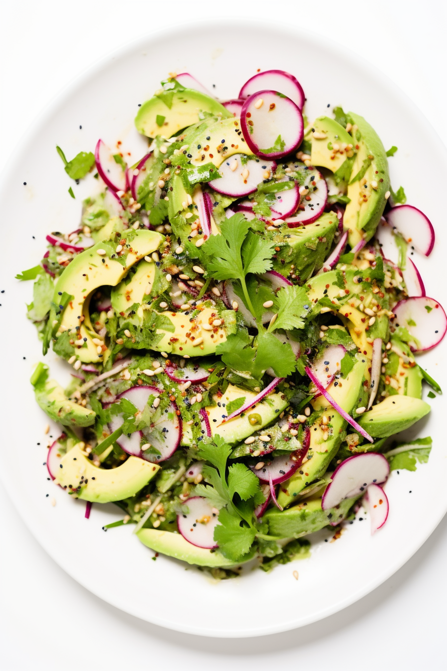 Keto Avocado and Cucumber Salad Ready to Serve