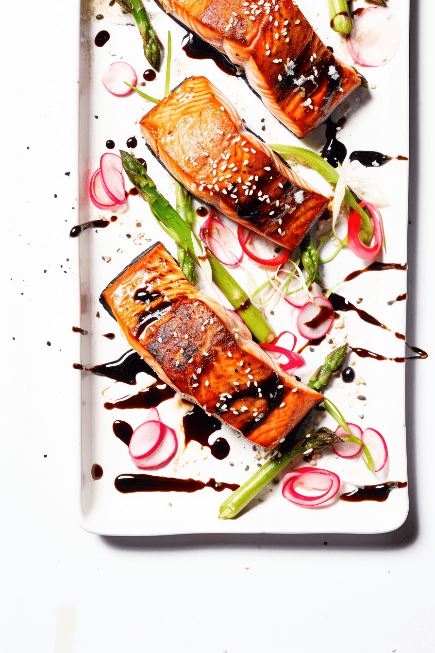 Preparing Keto Balsamic Glazed Salmon